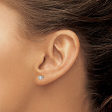 14k White Gold 1/5 ctw Certified Lab Grown Diamond VS+ F+ Round 4 Prong Heavy Wt. Screwback Stud Earrings