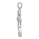 14k White Gold 1/5ct. Diamond Cross Pendant - PM-9DC32F11-9472