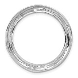 14k White Gold 1/5ct. Diamond Fancy Twist Circle Chain Slide