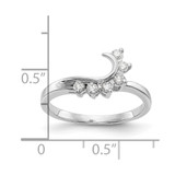 14k White Gold 1/6 carat Lab Grown Diamond VS/SI+ G+ Complete Ring Wrap