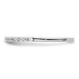 14k White Gold 1/6 carat Lab Grown Diamond VS/SI+ G+ Complete Size 5 Wedding Band