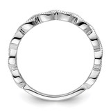 14k White Gold 1/6 carat Lab Grown Diamond VS/SI+ G+ Complete Wedding Band - RM-CBB5C16D-9679