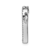 14k White Gold 1/6ct. Diamond Heart Chain Slide - PM-1AA9C120-9539