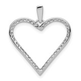 14k White Gold 1/6ct. Diamond Heart Pendant - PM-6BE38447-2330