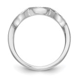 14k White Gold 1/8 carat Lab Grown Diamond VS/SI+ G+ Complete Wedding Band - RM-1A69D0E9-5106