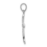 14k White Gold 1/8ct. Diamond Cross Pendant - PM-CDC73886-3034