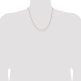 14k .8mm D/C Forzantine Cable Chain - PE-20B764D1-4769