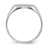 14k White Gold 10.5x10.5mm Closed Back Signet Ring