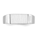 14k White Gold 10.5x5.5mm Closed Back Signet Ring