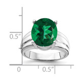 14k White Gold 12x10mm Oval Mount St. Helens ring