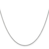 14K White Gold 14 inch 1.2mm Cable with Lobster Clasp Chain