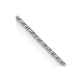 14K White Gold 16 inch .7mm Round Parisian Wheat with Lobster Clasp Chain