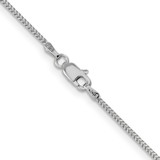 14K White Gold 16 inch .9mm Franco with Lobster Clasp Chain