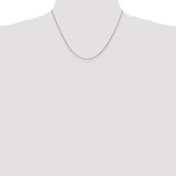 14K White Gold 18 inch .95mm Diamond-cut Cable with Lobster Clasp Chain