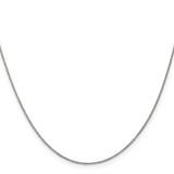 14K White Gold 18 inch .9mm Cable with Lobster Clasp Chain