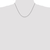 14K White Gold 18 inch .9mm Franco with Lobster Clasp Chain