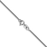 14K White Gold 18 inch 1.05mm Spiga with Spring Ring Clasp Chain
