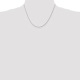 14K White Gold 18 inch 1.5mm Diamond-cut Parisian Wheat with Lobster Clasp Chain