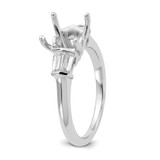 14k White Gold 2 carat Certified Lab Grown Diamond VS+ F+ Princess Complete Three Stone Engagement Ring