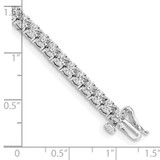 14k White Gold 2 carat Lab Grown Diamond VS/SI+ G+ 7 inch Illusion Setting Bracelet