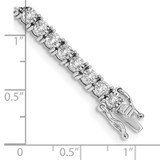 14k White Gold 2 carat Lab Grown Diamond VS/SI+ G+ 7.5 inch Illusion Setting Bracelet