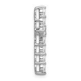 14k White Gold 2 carat Lab Grown Diamond VS/SI+ G+ Complete Cross Chain Slide Pendant