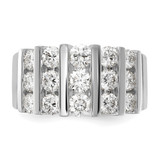 14k White Gold 2 carat Lab Grown Diamond VS/SI+ G+ Complete Fashion Band - RM-4B9238ED-1683