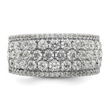 14k White Gold 2 carat Lab Grown Diamond VS/SI+ G+ Complete Fashion Band - RM-D8A9C99A-3319