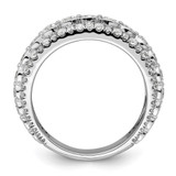 14k White Gold 2 carat Lab Grown Diamond VS/SI+ G+ Complete Fashion Ring - RM-B06DD95D-9365