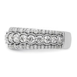 14k White Gold 2 carat Lab Grown Diamond VS/SI+ G+ Complete Fashion Ring - RM-B06DD95D-9365