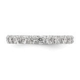 14k White Gold 2 carat Lab Grown Diamond VS/SI+ G+ Size 6 Shared Prong Eternity Band - ET-87B8A53F-2649