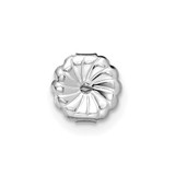 14k White Gold 2 carat Lab Grown Diamond VS+ F+ Complete Oval Four Prong Stud Earrings