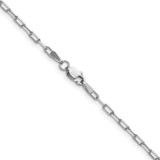 14k White Gold 2.1mm Solid Beveled Paperclip Chain - PE-7925508F-9143