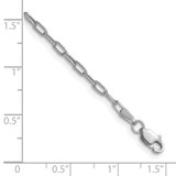 14k White Gold 2.2mm Semi-Solid Beveled Paperclip Chain - BC-3210BA48-6248