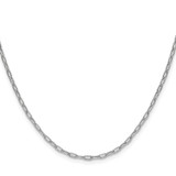 14k White Gold 2.2mm Semi-Solid Beveled Paperclip Chain - BC-53E057F7-7211
