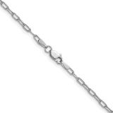14k White Gold 2.2mm Semi-Solid Beveled Paperclip Chain - BC-B76E637F-8154