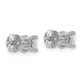 14k White Gold 2/3 ctw Lab Grown Diamond VS+ F+ Round 4 Prong Heavy Wt. Stud Earrings - EM-DE08C746-9685