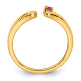 14k 1 Birthstone Mother's Wrap Ring Mounting