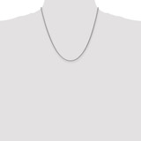 14K White Gold 20 inch 1.7mm Spiga with Lobster Clasp Chain