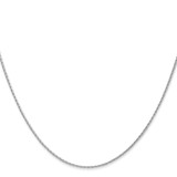 14K White Gold 20 inch 1mm Round Parisian Wheat with Lobster Clasp Chain