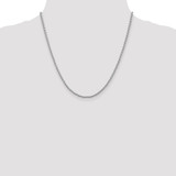 14K White Gold 20 inch 2.25mm Parisian Wheat with Lobster Clasp Chain