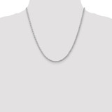 14K White Gold 20 inch 4mm Parisian Wheat with Lobster Clasp Chain