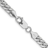 14K White Gold 20 inch 5.5mm Solid Miami Cuban Link with Lobster Clasp Chain