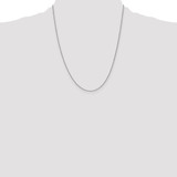 14K White Gold 22 inch .85mm Spiga with Lobster Clasp Chain