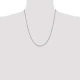 14K White Gold 22 inch .9mm Franco with Lobster Clasp Chain