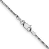 14K White Gold 22 inch 1.25mm Diamond-cut Spiga with Lobster Clasp Chain