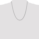 14K White Gold 22 inch 1.7mm Spiga with Lobster Clasp Chain