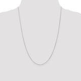 14K White Gold 24 inch .7mm Round Parisian Wheat with Lobster Clasp Chain