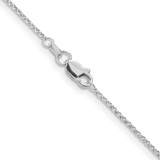 14K White Gold 24 inch 1.15mm Rolo with Lobster Clasp Pendant Chain
