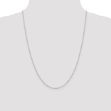 14K White Gold 24 inch 1.2mm Diamond-cut Beaded with Lobter Clasp Pendant Chain